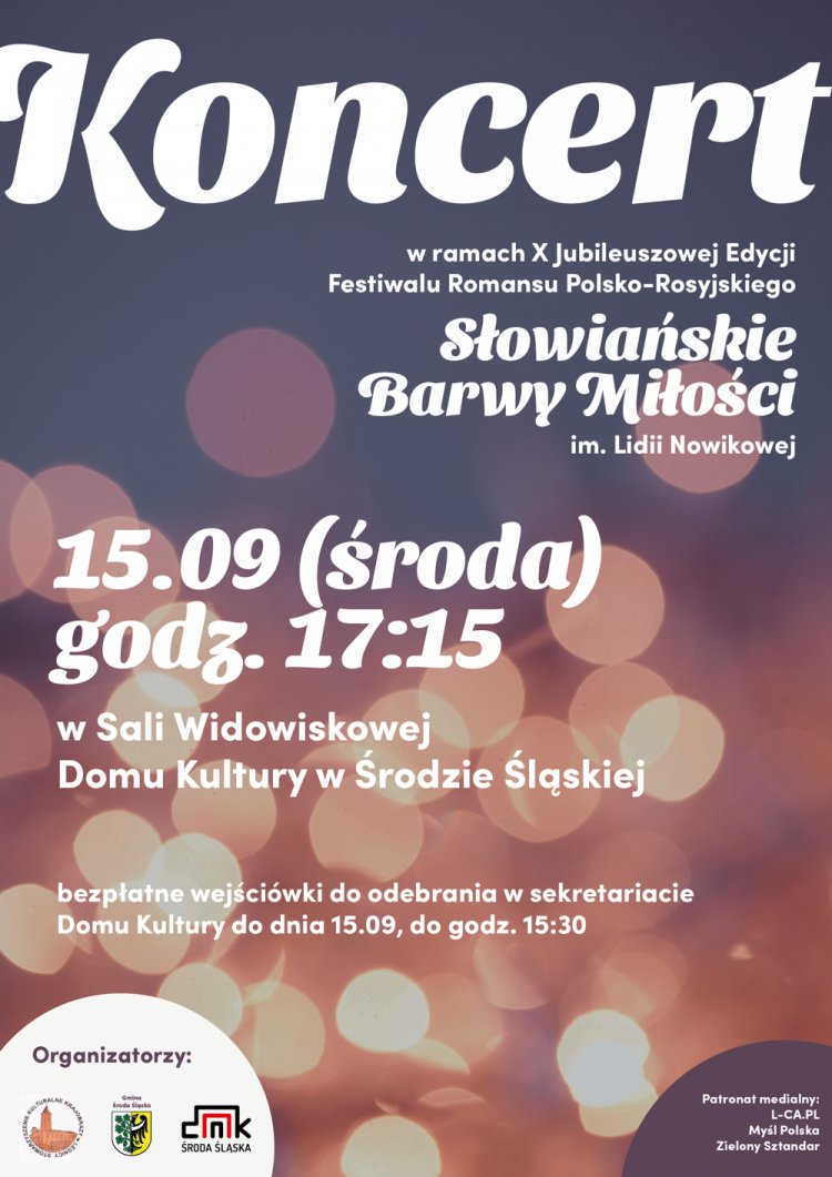 Słowiańskie Barwy Miłości - koncert w Domu Kultury w Środzie Śląskiej