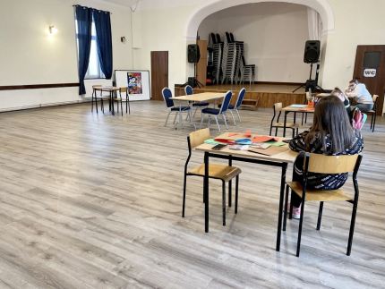Odnowiona sala świetlicy w Przedmościu