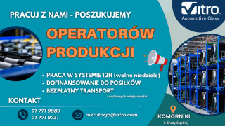 Dołącz do zespołu Vitro – trwa rekrutacja na Operatora Produkcji!