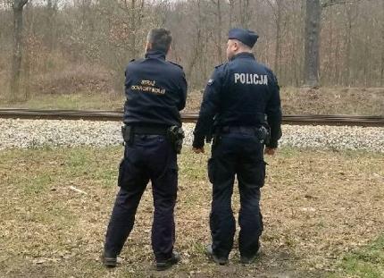 Wspólna akcja policjantów i funkcjonariuszy Służby Ochrony Kolei