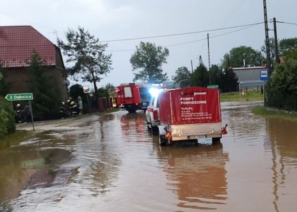 Burze, pożary, auto w rowie (z raportu strażaków)