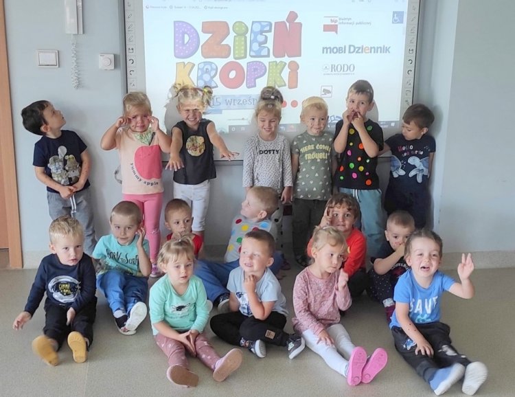 Dzień Kropki w przedszkolu w Szczepanowie