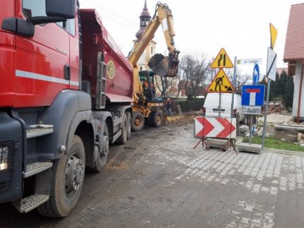 Co słychać na placu budowy w centrum Wilkszyna?