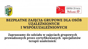 Bezpłatne zajęcia grupowe dla osób uzależnionych i współuzależnionych