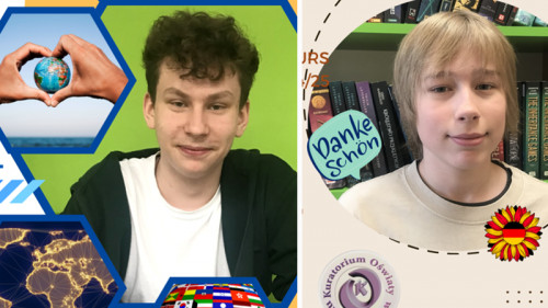 Szymon Bartoch i Bazyli Zgoliński / fot. SP nr 3 w Środzie Śląskiej