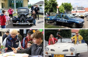 Ponad 100 zabytkowych aut zaprezentowało się przy powiatowym centrum kultury