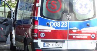 Zderzenie aut koło stacji paliw w Krępicach