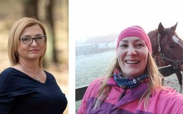 Z lewej: Wiesława Janusz i Ewa Skawińska