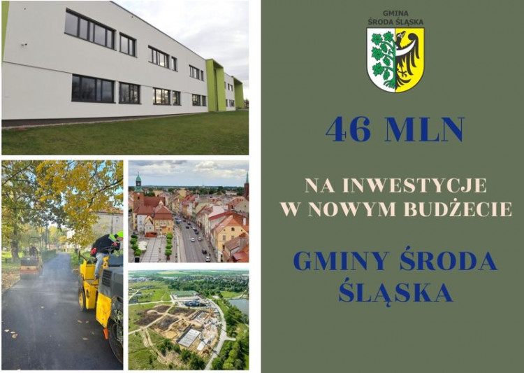 46 mln na inwestycje w nowym budżecie Gminy Środa Śląska