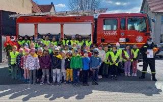 Uczniowie z wizytą w OSP Ujazd Górny