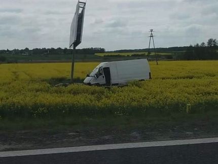 Kolizja z sarną. Poszkodowani - kierowca i dziecko