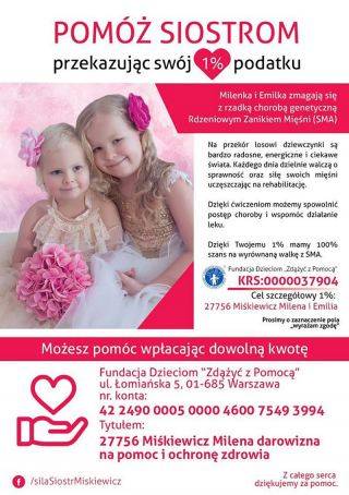 Pomóż siostrom z Malczyc przekazując swój 1% podatku!