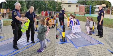 Przedszkolaków ze Szczepanowa odwiedzili strażnicy i strażacy