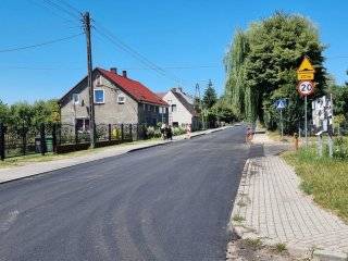 Dobiega końca remont ulicy Mikołaja Kopernika w Brzezinie \ Fot. Jan Marian Grzegorczyn [Fb]