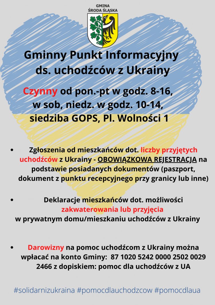 Gminny Punkt Informacyjny ds. uchodźców z Ukrainy