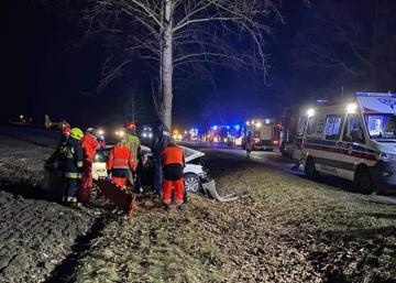 Tragiczny wypadek na drodze Wilczków - Kwietno