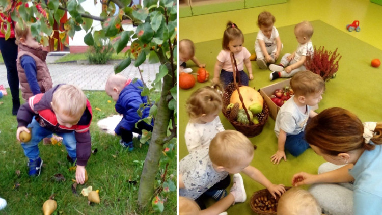 Jesień w małych rączkach – kreatywny tydzień w grupie Bursztynki