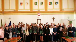 Stypendyści Starosty Średzkiego / fot. Powiat Średzki - RFP