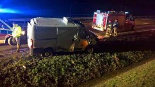 Wypadek na autostradzie. Jedna osoba trafiła do szpitala