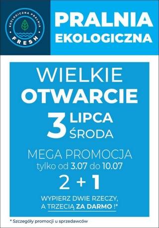 Wkrótce Wielkie Otwarcie Pralni Fresh w Środzie Śląskiej
