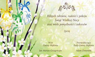 Spokojnych i zdrowych Świąt życzą Wójt i Przewodniczący Rady Gminy Miękinia