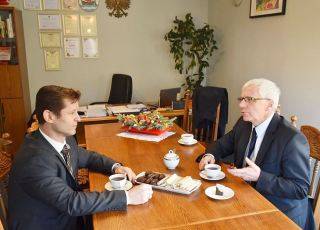 Wojewoda dolnośląski z wizytą w Urzędzie Gminy Malczyce