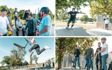 Inauguracja skateparku na średzkich Kajakach