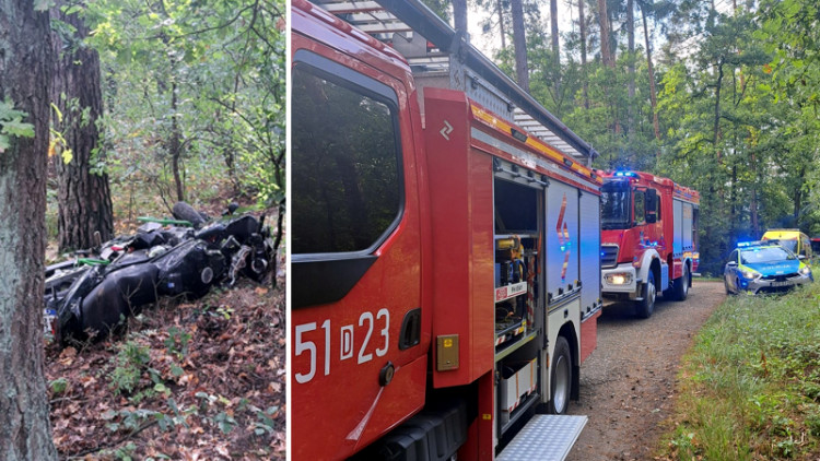 Tragiczny wypadek w Błoniu. Nie żyje 32-letni motocyklista