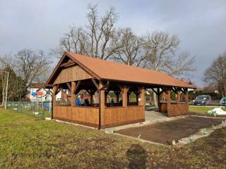 Nowa altana w Czernej / fot. Gmina Miękinia