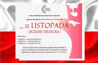 Centrum Biblioteczno-Kulturalne w Udaninie zaprasza do udziału w konkursie