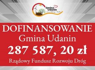 Wnioski Gminy Udanin ze znaczącym dofinansowaniem