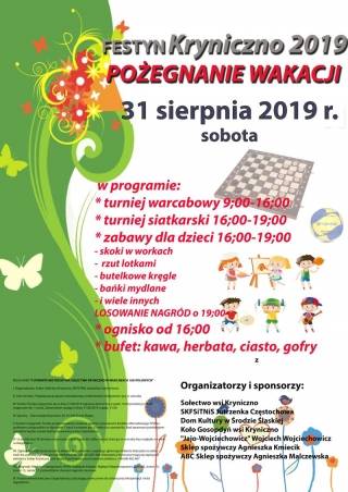 Pożegnanie wakacji - festyn w Krynicznie