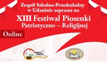 Zaproszenie do udziału w Gminnym Festiwalu Piosenki Patriotyczno-Religijnej w Udaninie