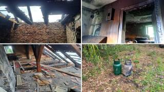 Pożar w Gościsławiu / fot. mł. bryg. Janusz Bębas 