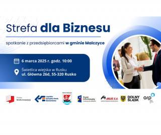 Strefa dla Biznesu - spotkanie z przedsiębiorcami w gminie Malczyce