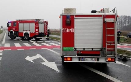 Wypadek na obwodnicy Miękini. Poszkodowane dwie osoby