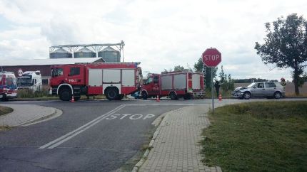 Kolizja w Komornikach. Poszkodowane dwie osoby