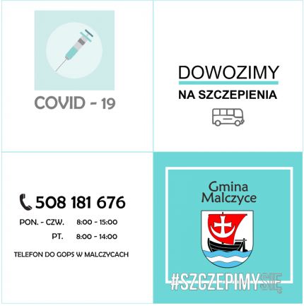 Transport do punktu szczepień w Malczycach