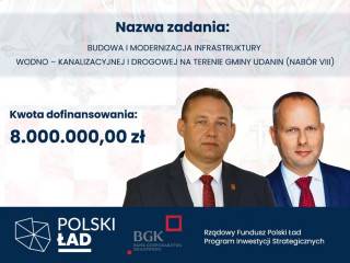 Kolejne dofinansowanie dla Gminy Udanin