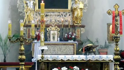 Msza święta w kościele św. Andrzeja (transmisja na żywo)