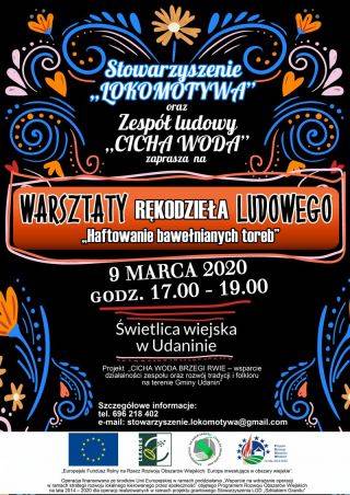 Warsztaty rękodzieła ludowego w Udaninie