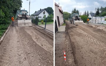 Roboty drogowe prowadzone są w miejscowości Święte / fot. UM