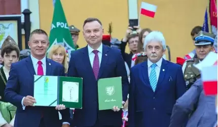 Prezydent Andrzej Duda w Środzie Śląskiej: "To dla mnie wielkie wyróżnienie"