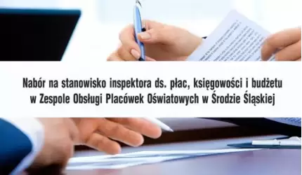 Nabór na stanowisko inspektora ds. płac, księgowości i budżetu