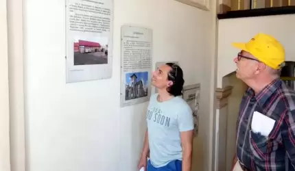 "Ciekawostki średzkie" w Starostwie Powiatowym w Środzie Śląskiej