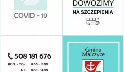 Transport do punktu szczepień w Malczycach