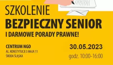 Szkolenie dla seniorów i bezpłatne porady prawne