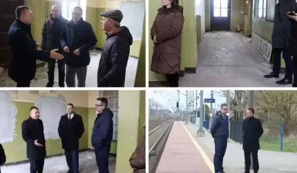 Wizja na stacji PKP Środa Śląska ws. otwarcia poczekalni