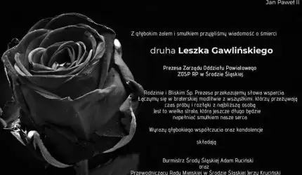 Kondolencje od władz Gminy Środa Śląska