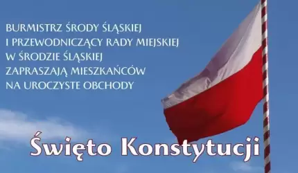 Uroczyste obchody Święta Konstytucji 3 Maja w Środzie Śląskiej
